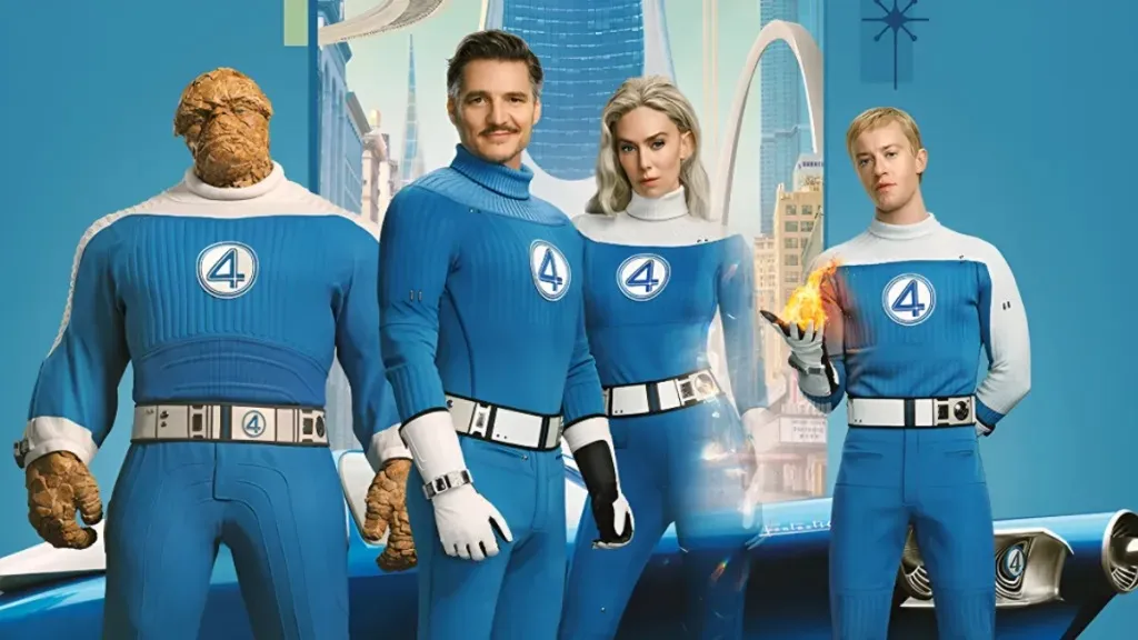 An image of the Fantastic Four. Source: https://consequence.net/wp-content/uploads/2025/07/Fantastic-Four-First-Steps.jpg?quality=80