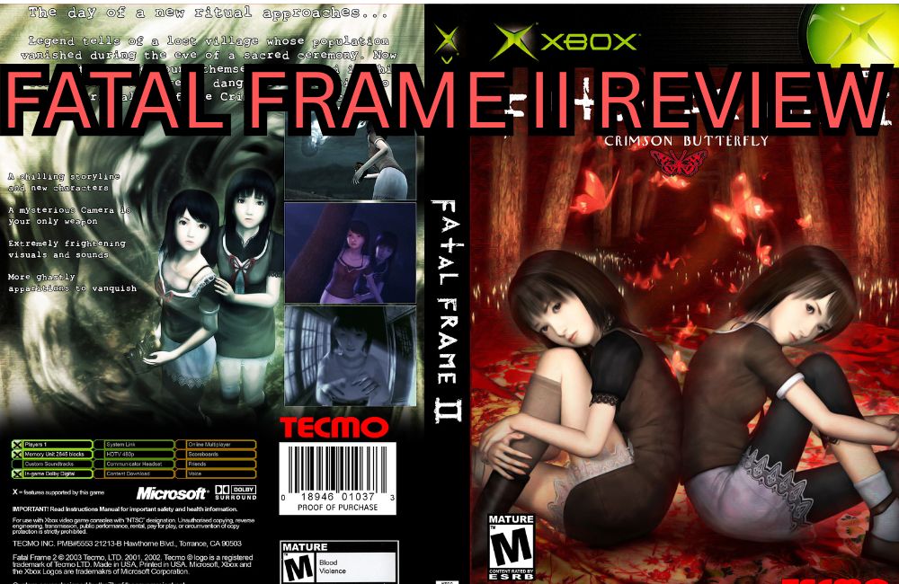 A title card for the Fatal Frame II Review.