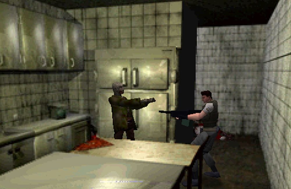 A screenshot of Resident Evil 1.