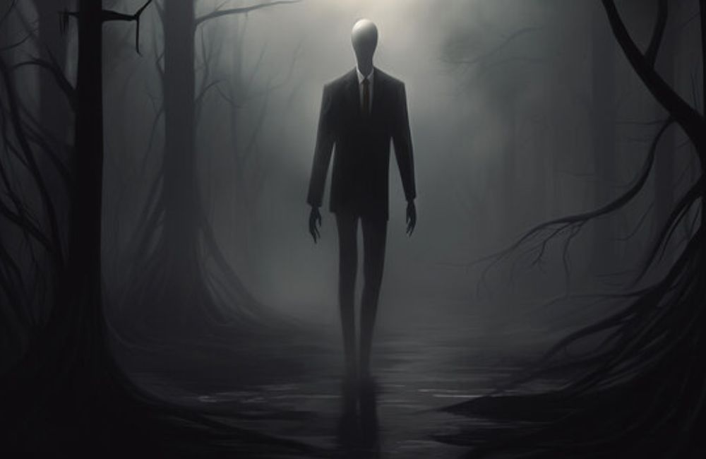 An image of Slender man. 