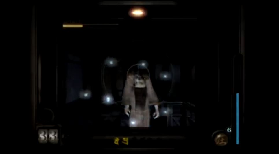 A screenshot from the Fatal Frame 1 PS2 game.