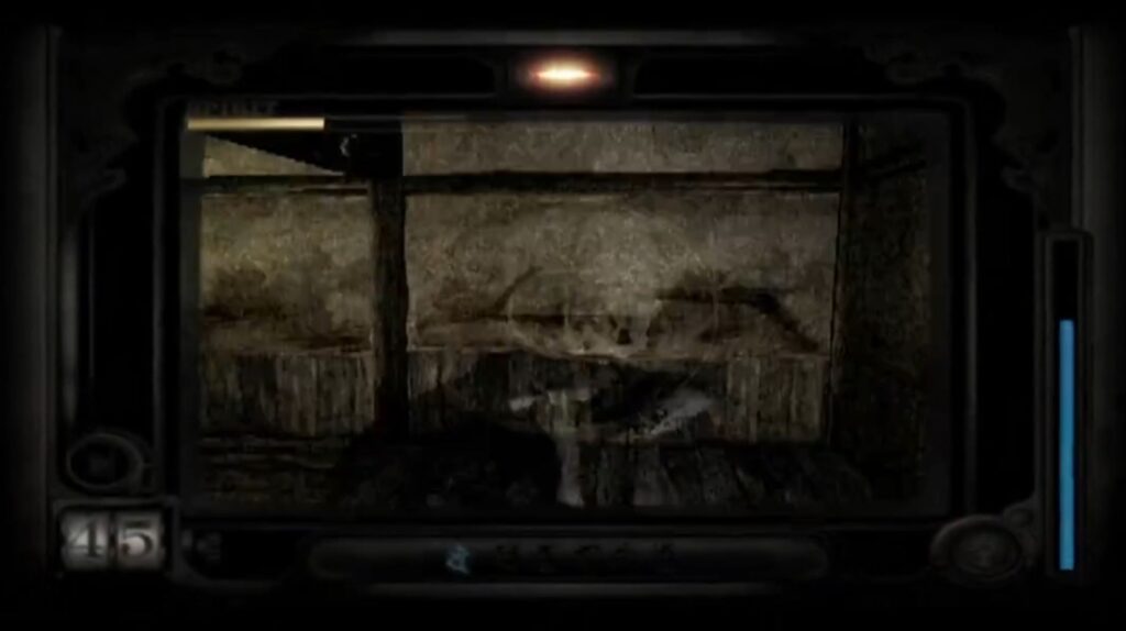 A screenshot from the Fatal Frame 1 PS2 game.