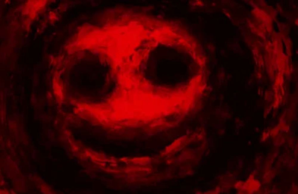 An image of a ghost face for a horror anime.