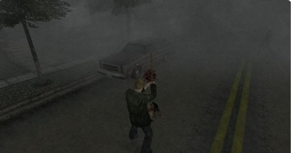 A screen shot of Silent Hill 2.