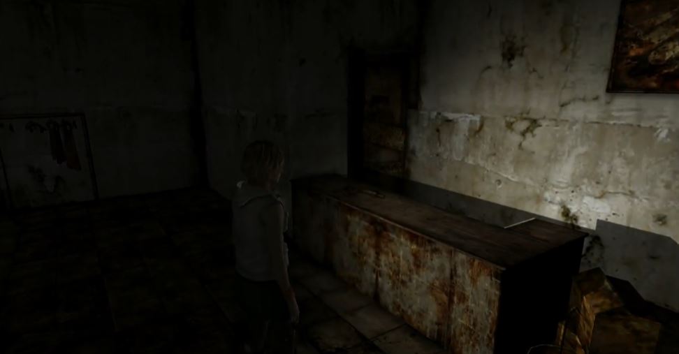 A screen shot of Silent Hill 3.