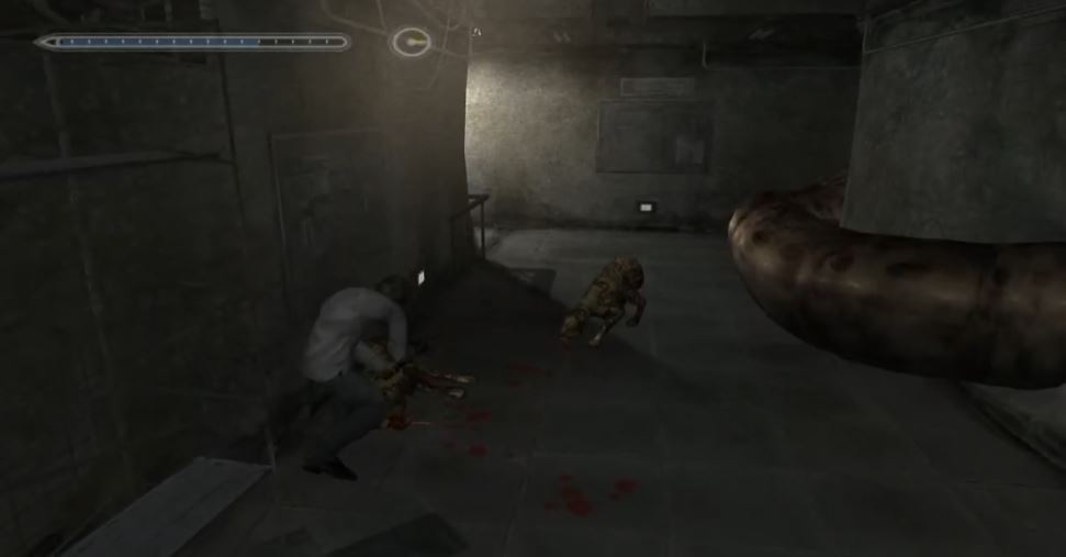 A screen shot of Silent Hill 4.