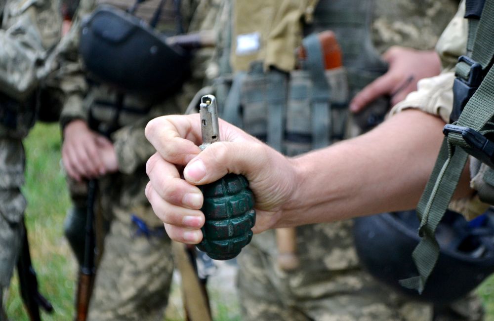 A depiction of the hand grenade used by Constable Liaquat Ali.