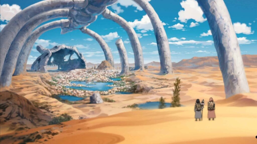 A screen shot of an Anime Isekai show.