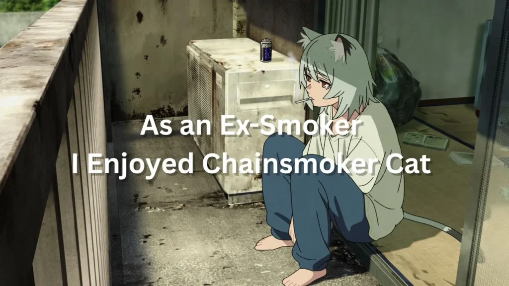 A title card for a review on Chainsmoker Cat